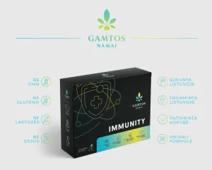 Maisto papildas GAMTOS NAMAI Immunity Shots buteliukuose 25ml N14